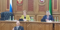 В Государственном Совете Республики Татарстан состоялась встреча Председателя Государственного Совета Ф.Х. Мухаметшина по вопросам организации и проведения Парламентского урока – 2025 - Спасский район