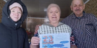 Жители Иске-Рязяпа поздравили с Днем защитника Отечества родителей бойцов СВО - Газета Новая жизнь